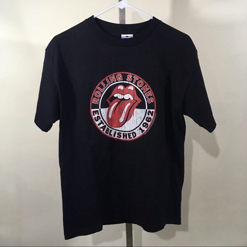 The Rolling Stones Established At 1962 Black Men’s T Shirt Medium Crew Neck Band - Picture 2 of 5